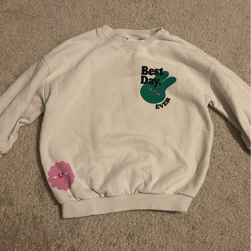 Next Cream Sweatshirt with Graphic Design